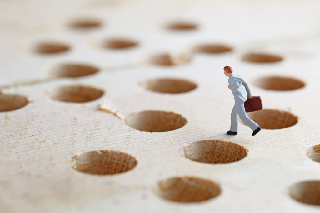 Running,Businessman,And,Traps